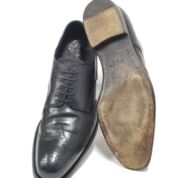 Luxury PRADA  Laced up Brogue Oxford dress shoes - Picture 12 of 16